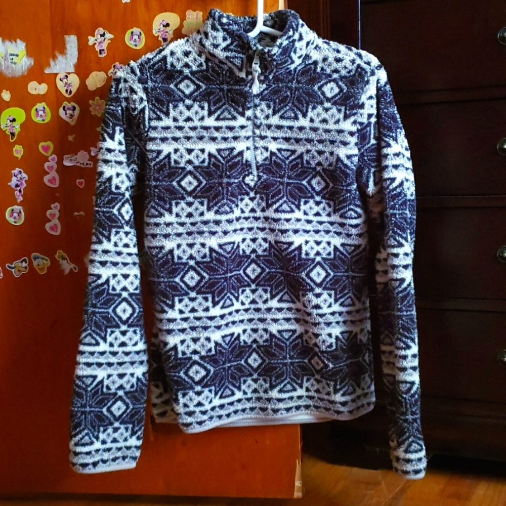 Black & White Fleece Hoodie